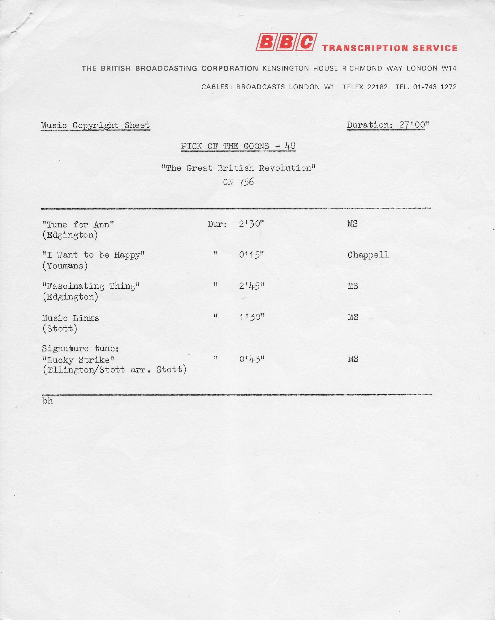 Inserts from CN 756 24